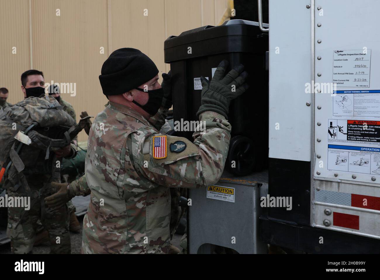 U s army staff sgt michael reidl a team leader with b troop 1st