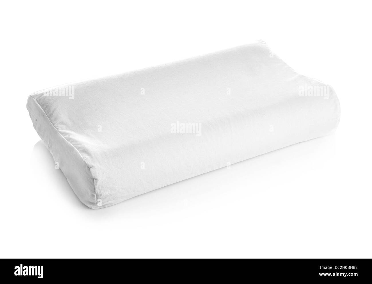 Clean soft orthopedic pillow on white background Stock Photo Alamy
