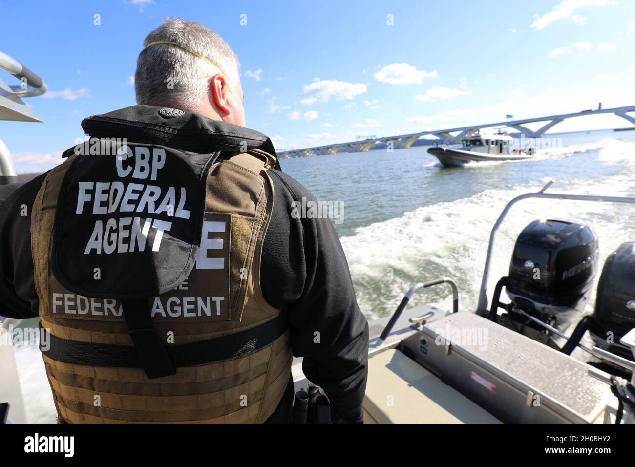 U.S. Customs and Border Protection Marine Interdiction agents provide