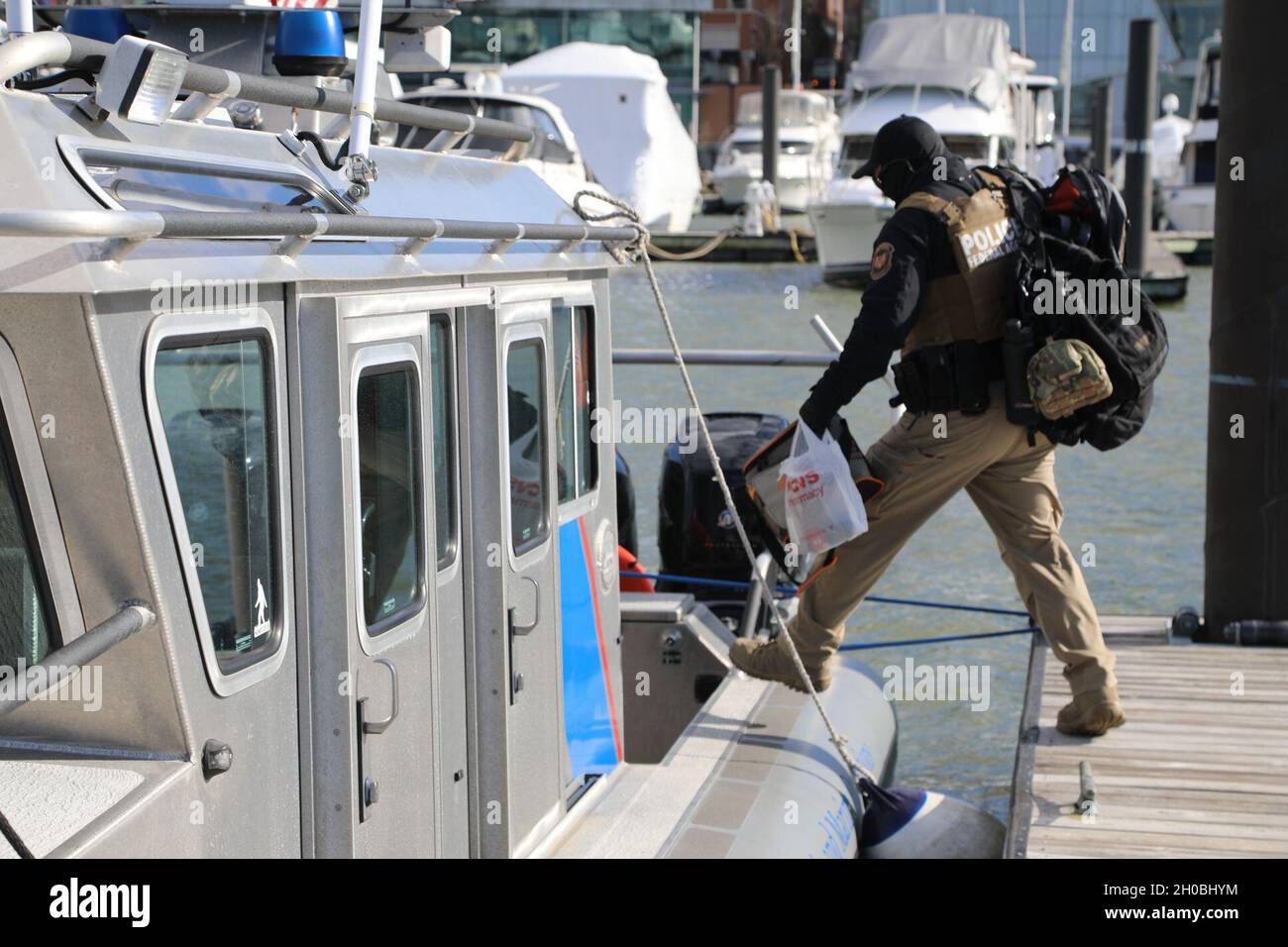 U.S. Customs and Border Protection Marine Interdiction agents at the