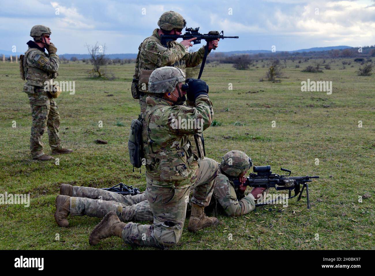 U.S. Army paratroopers assigned to Attack Company, 1st Battalion, 503rd