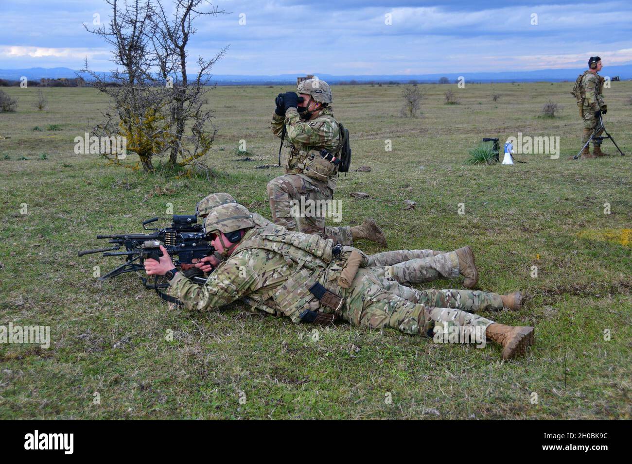 U.S. Army paratroopers assigned to Attack Company, 1st Battalion, 503rd