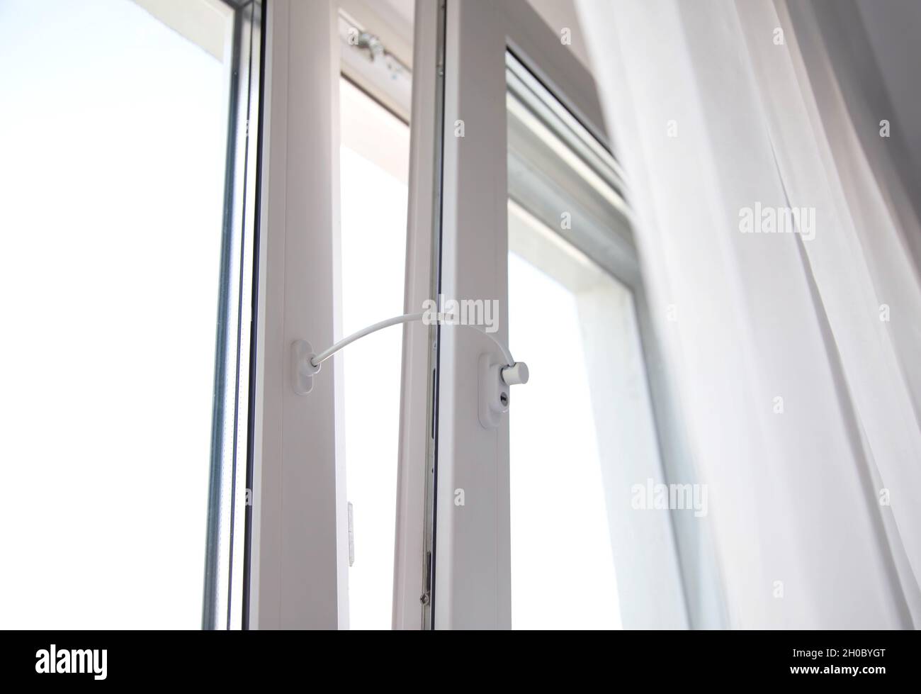 Child lock on the windows of the house, blocking device for opening