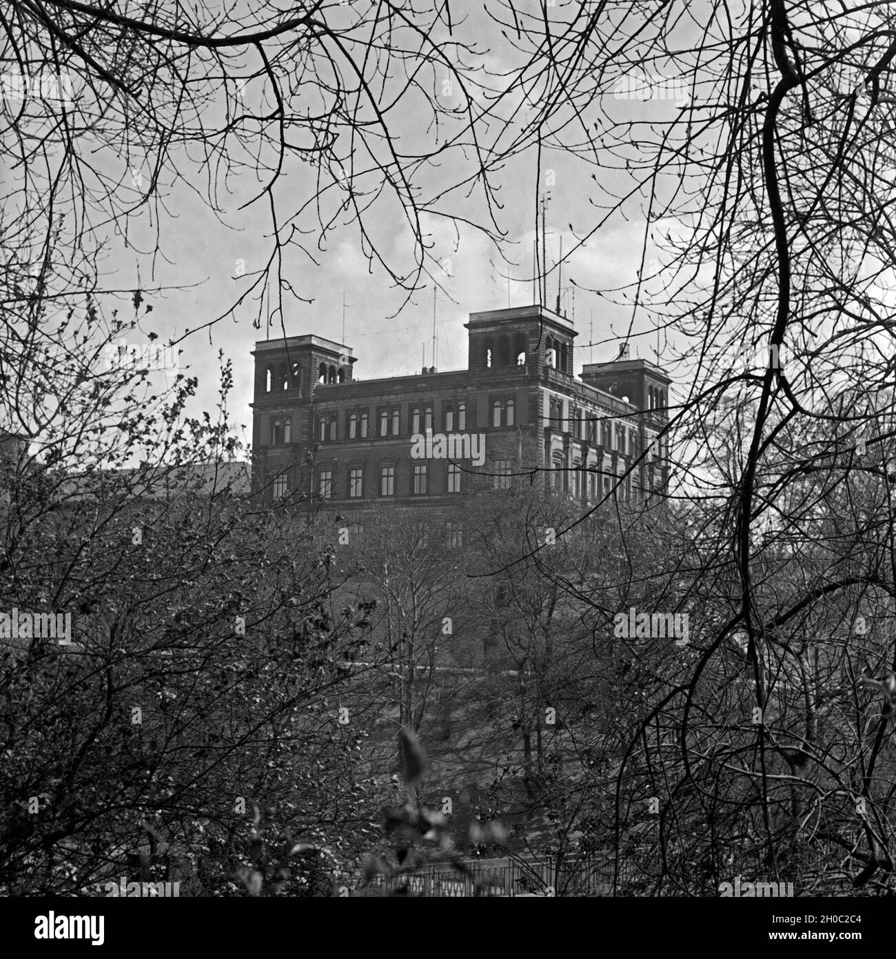 Die Deutsche Seewarte in Hamburg, Deutschland 1930er Jahre. German naval observatory at Hamburg, Germany 1930s. Stock Photo