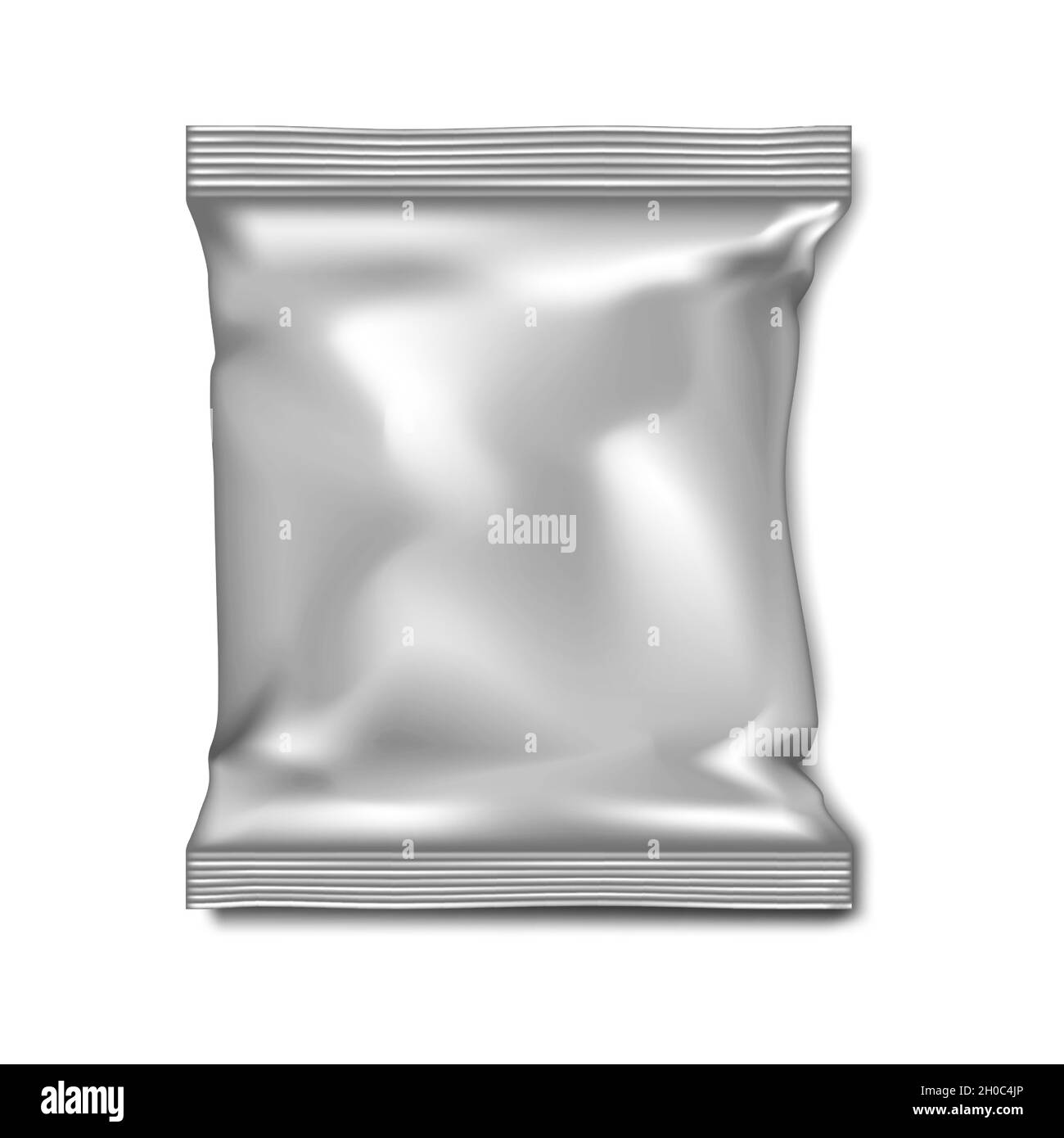 Crumpled crisp packet isolated Black and White Stock Photos & Images