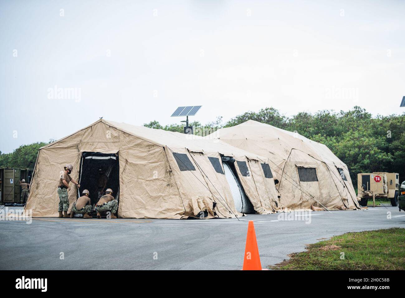 210121-N-BR087-1076 SANTA RITA, Guam (Jan. 21, 2021) Seabees deployed ...