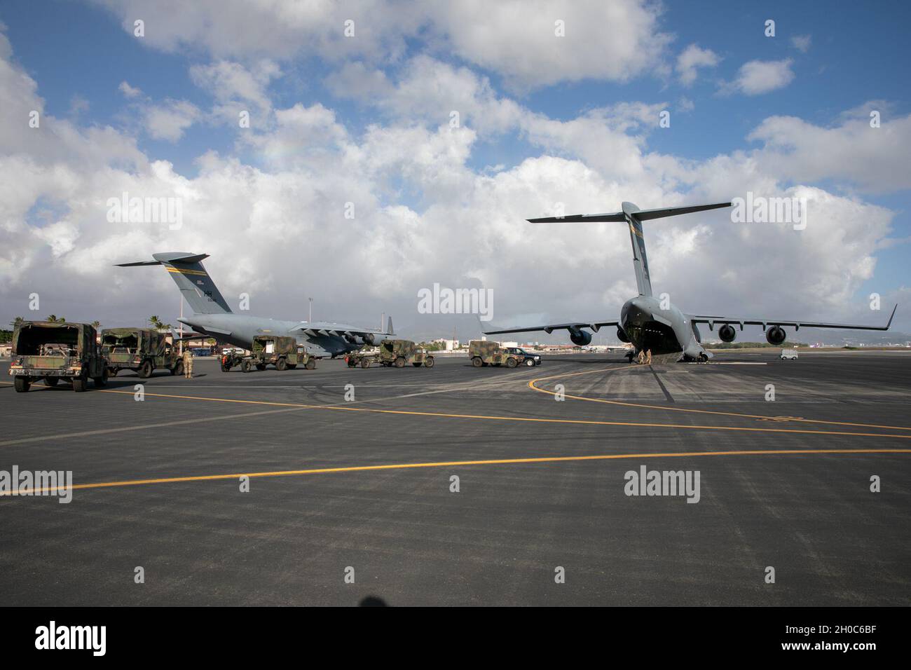 Artillerymen From B Battery, 3rd Battalion, 7th Field Artillery, 25th ...