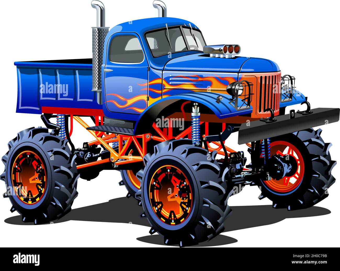 Cartoon Monster Truck. Available EPS-10 separated by groups and layers ...