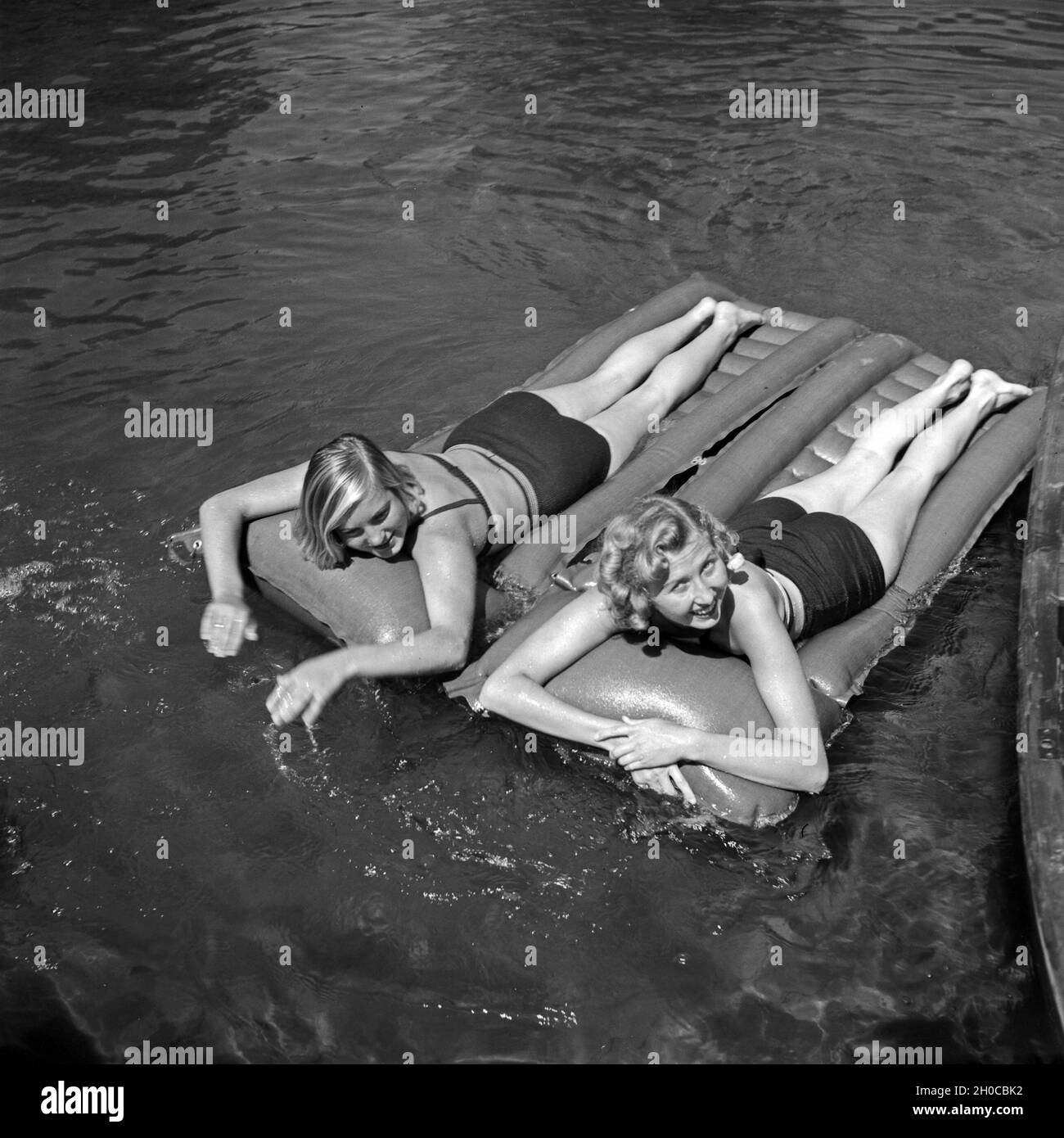 Two air mattresses Black and White Stock Photos & Images Alamy