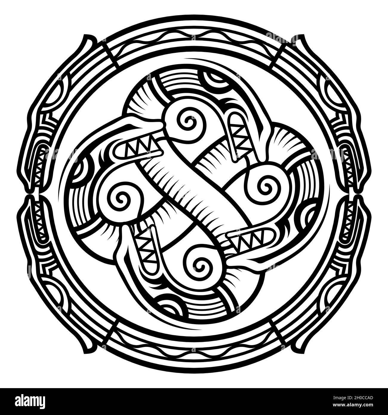 celtic knot dragons