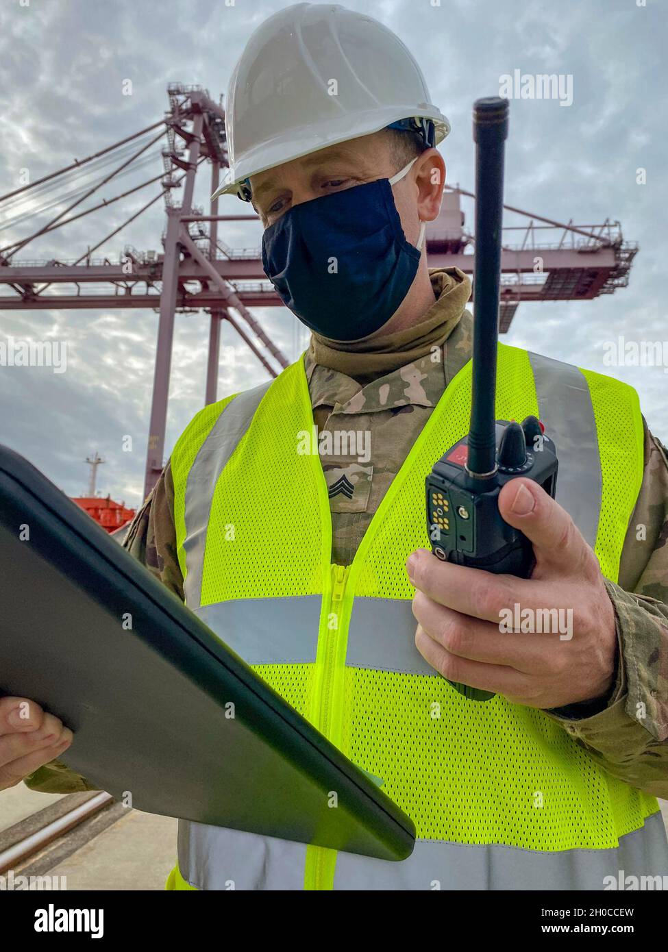 U.S. Army Reserve Sgt. Dustin Jobe, a transportation management