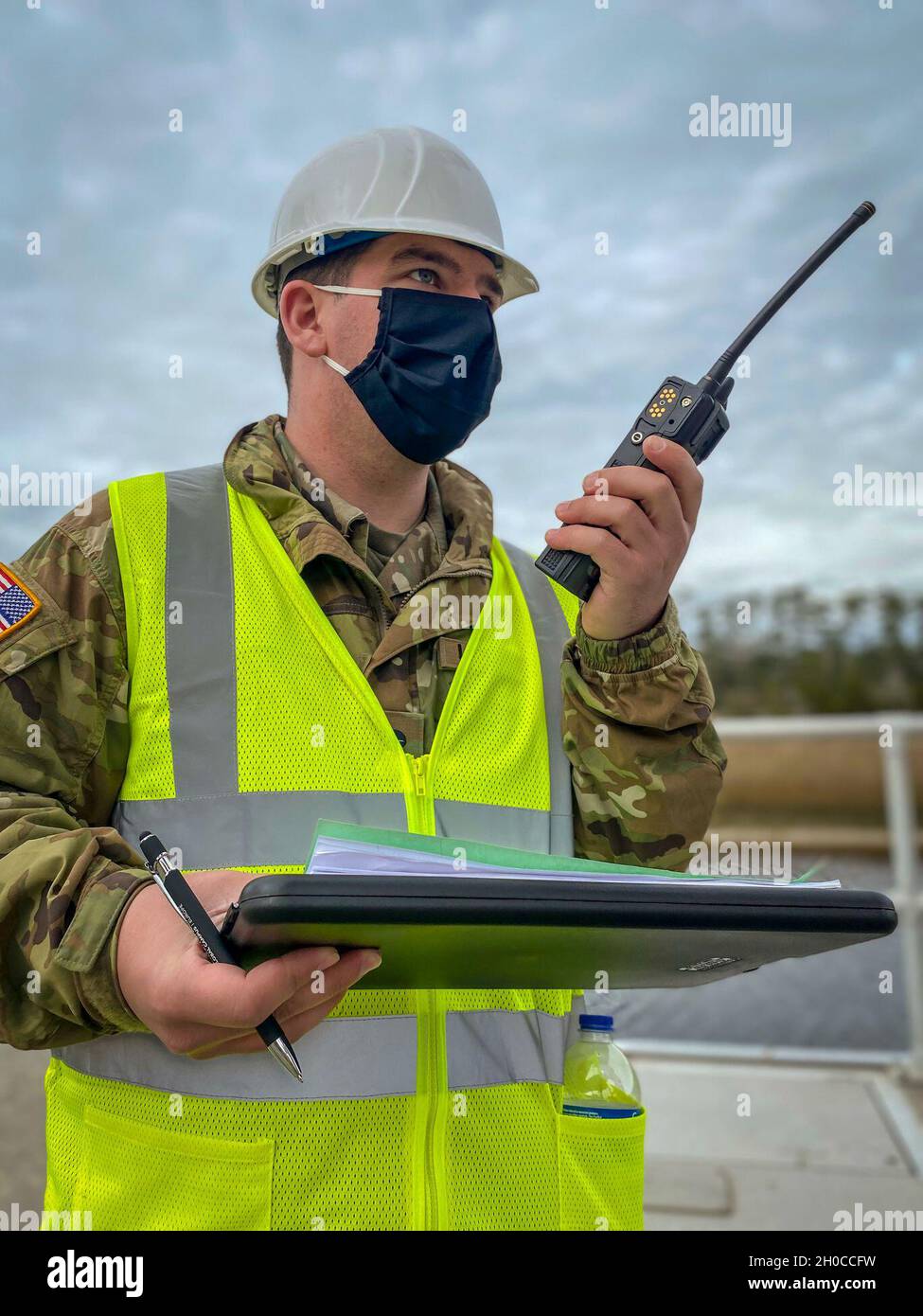 U.S. Army Reserve Spc. Nathan Parrick, a transportation management