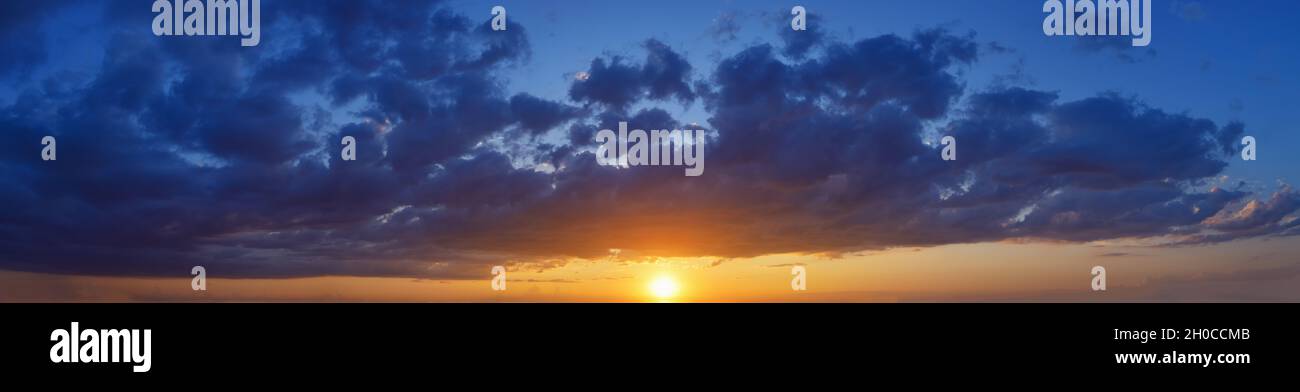 beautiful panorama sky with clouds at sunset Stock Photo - Alamy