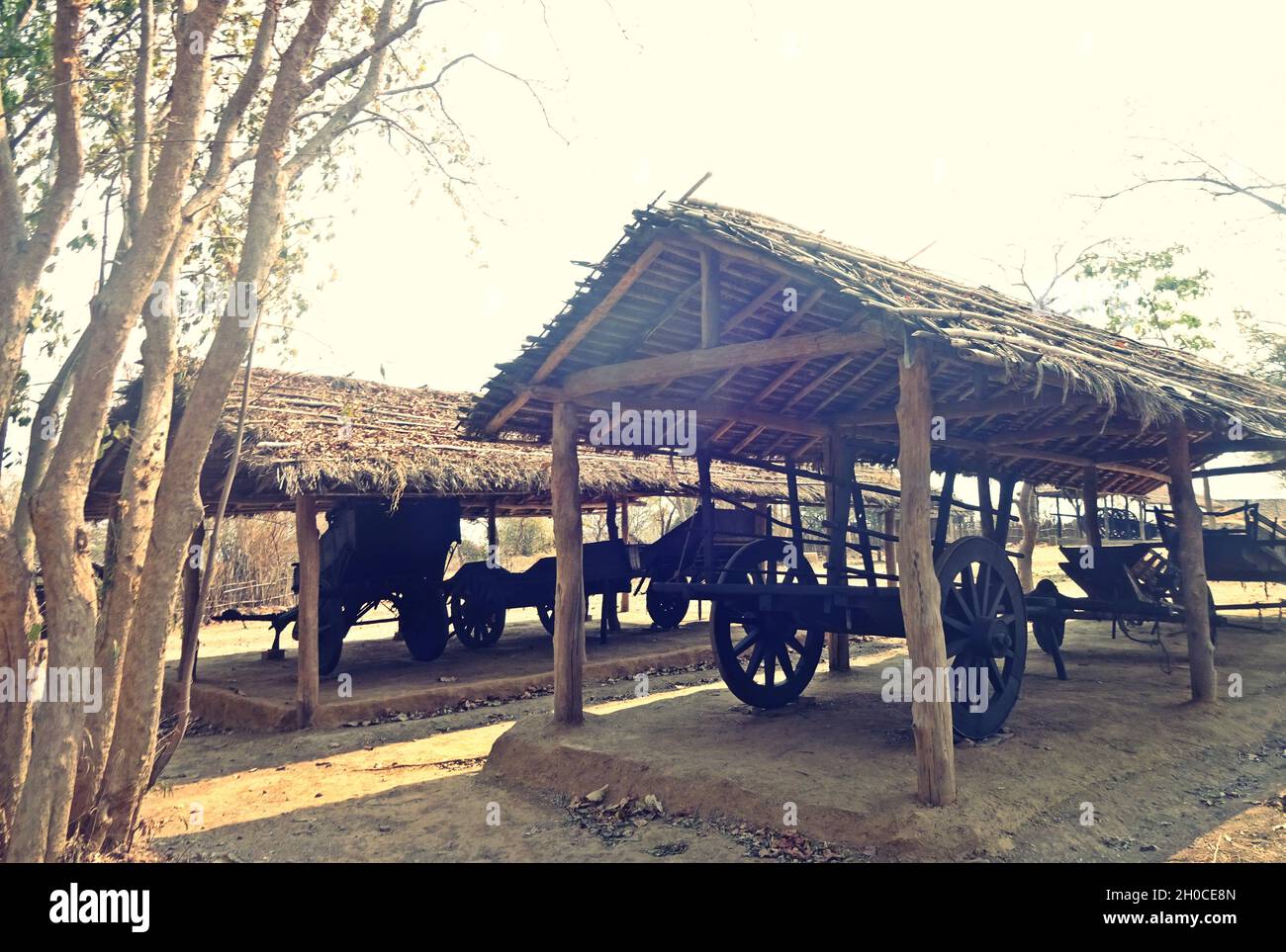 Indian wooden cart hi-res stock photography and images - Alamy