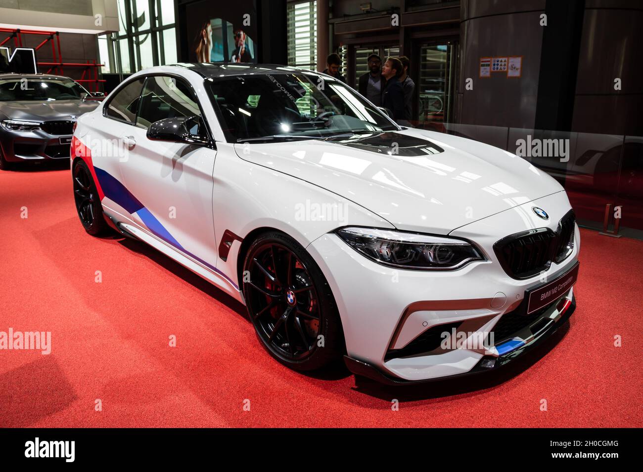 BMW M2 Competition car showcased at the Paris Motor Show. Paris, France - October 2, 2018. Stock Photo