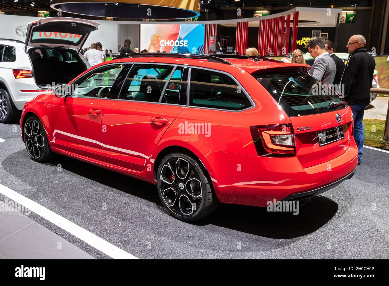 Skoda Octavia Combi RS car showcased at the Paris Motor Show. Paris, France  - October 2, 2018 Stock Photo - Alamy