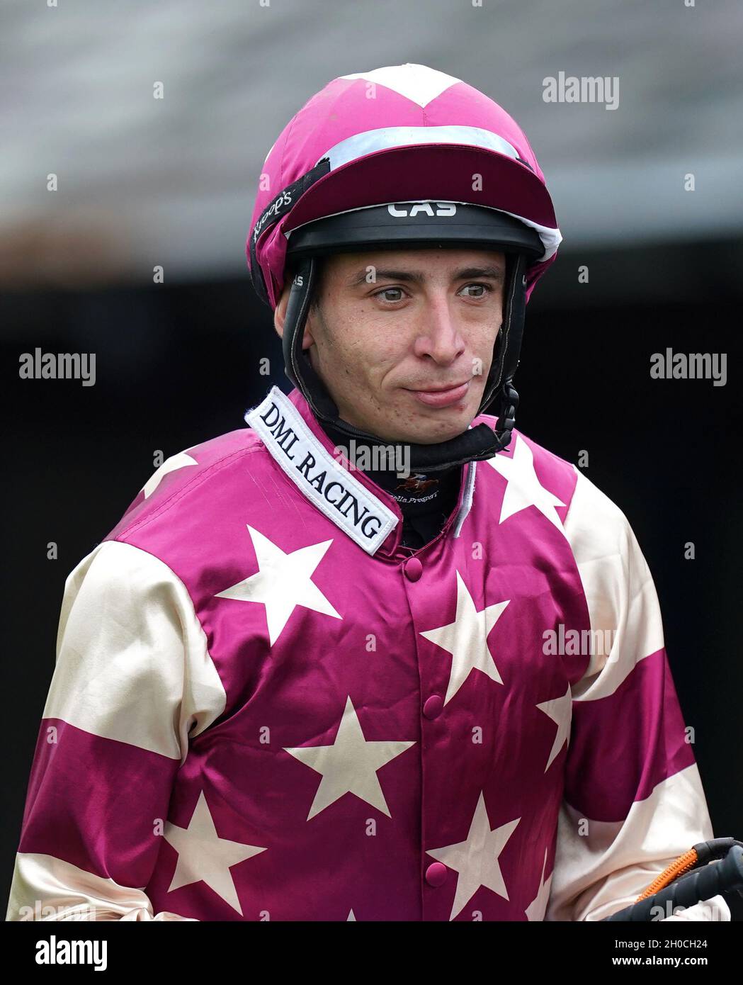 Jockey Philip Prince at Leicester racecourse. Picture date: Tuesday October  12, 2021 Stock Photo - Alamy
