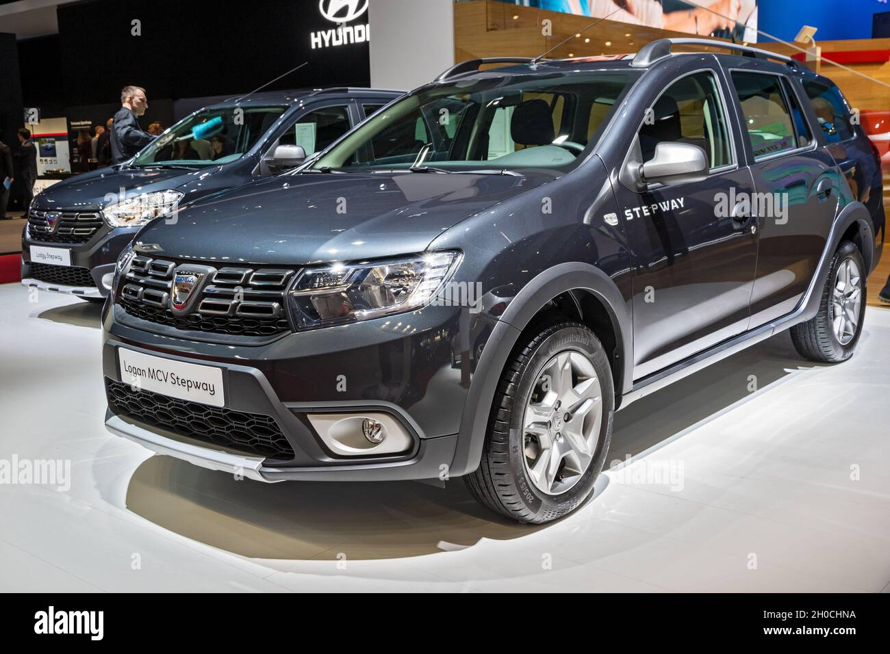 Dacia Logan MCV Stepway car showcased at the Paris Motor Show. Paris,  France - October 2, 2018 Stock Photo - Alamy