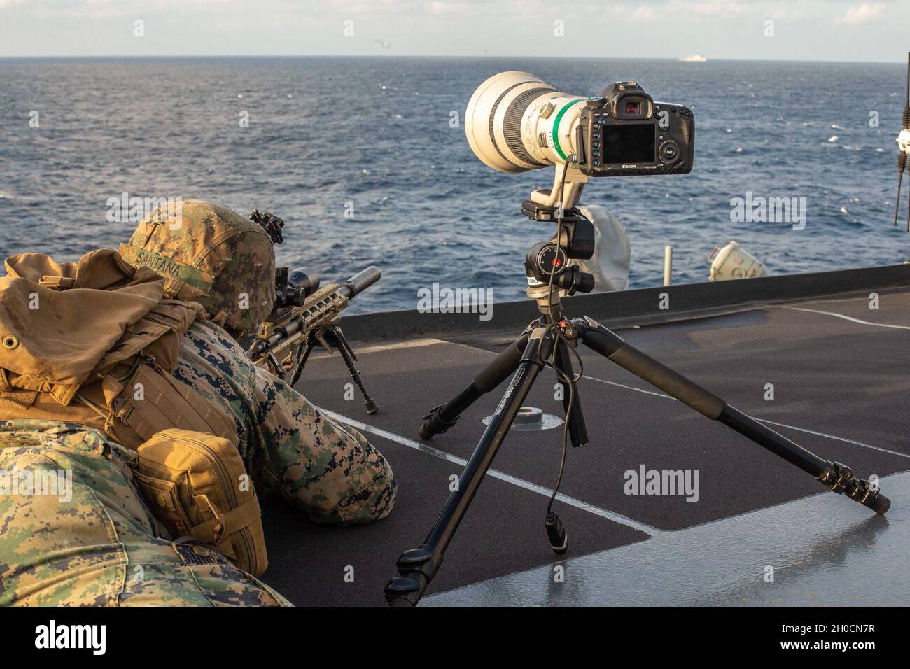 Marine snipers with Scout Sniper Platoon, 3rd Battalion, 4th Marines ...