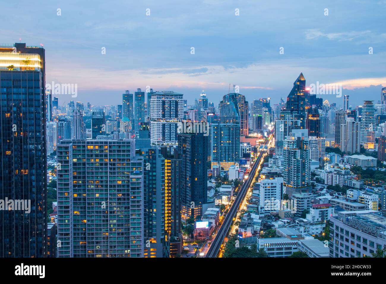 The Cityscape of Bangkok Thailand Stock Photo - Alamy