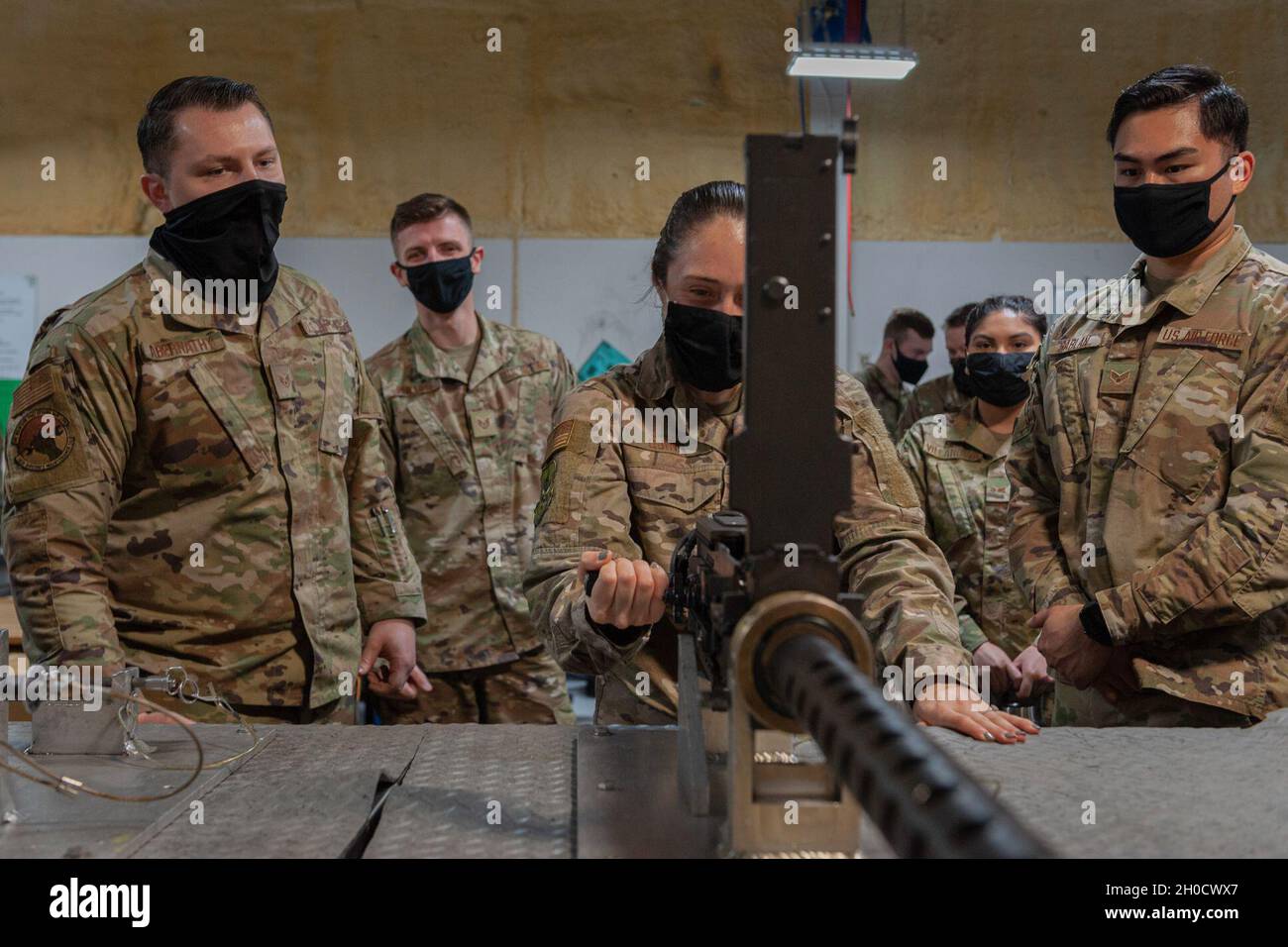 1st Lt. Rachel Quinn, center, 23d Contracting Squadron officer in