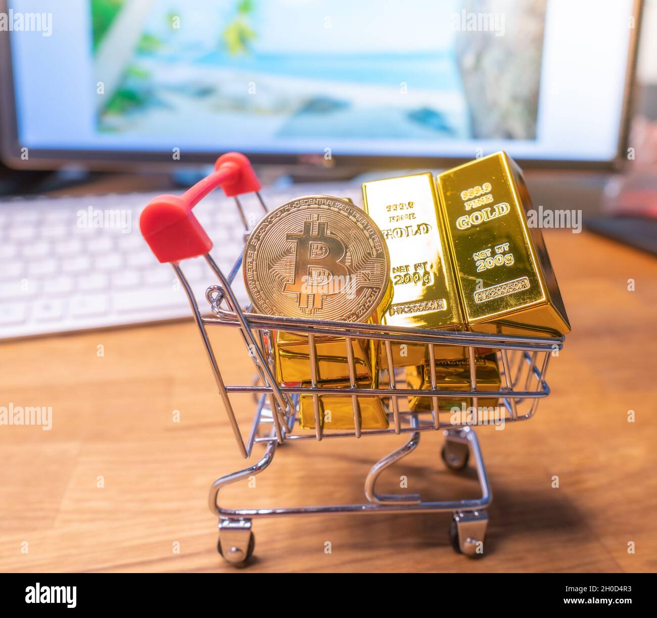 Cryptocurrency coins ethereal bitcoin hi-res stock photography and images -  Alamy