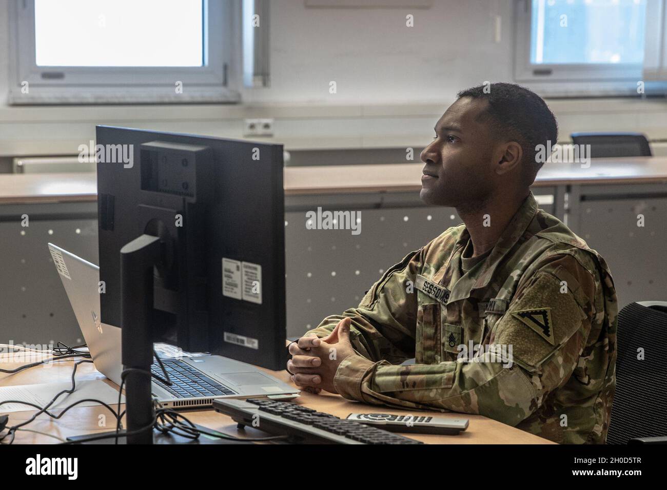 U.S. Army Staff Sgt. Marcel Sessoms, instructor at the 7th Army