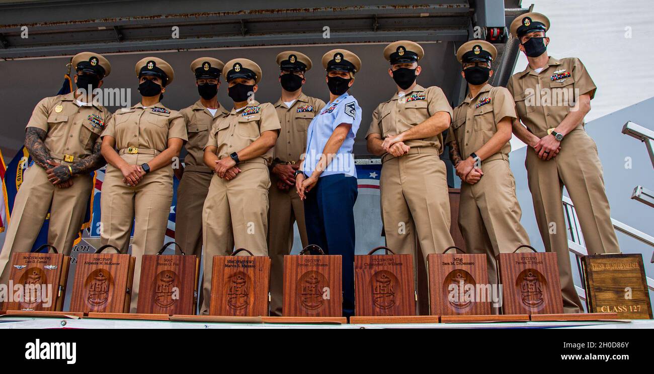 NAVAL STATION ROTA, Spain (Jan. 29, 2021) Service members newly ...