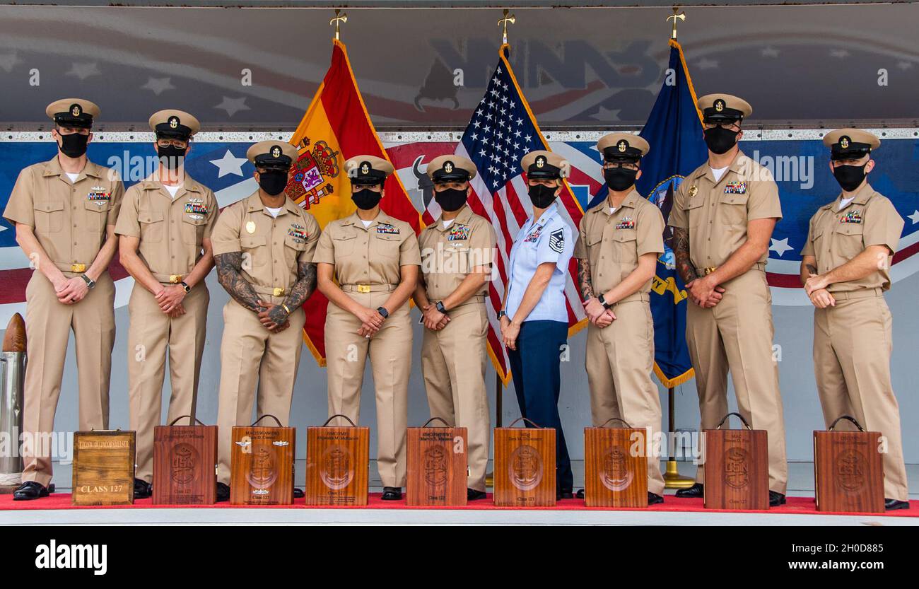 NAVAL STATION ROTA, Spain (Jan. 29, 2021) Service members newly ...