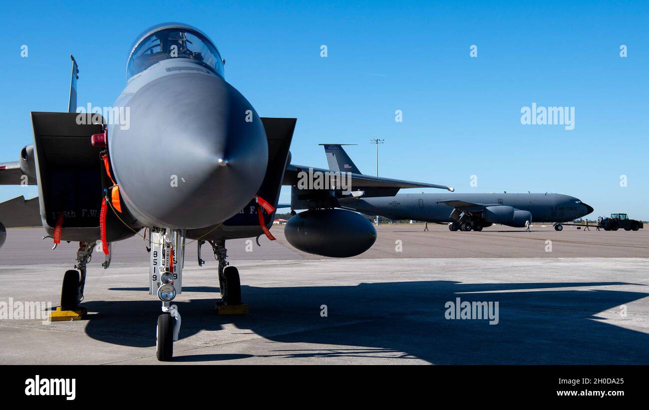 An F15C Eagle assigned to the 125th Fighter Wing, Jacksonville Air