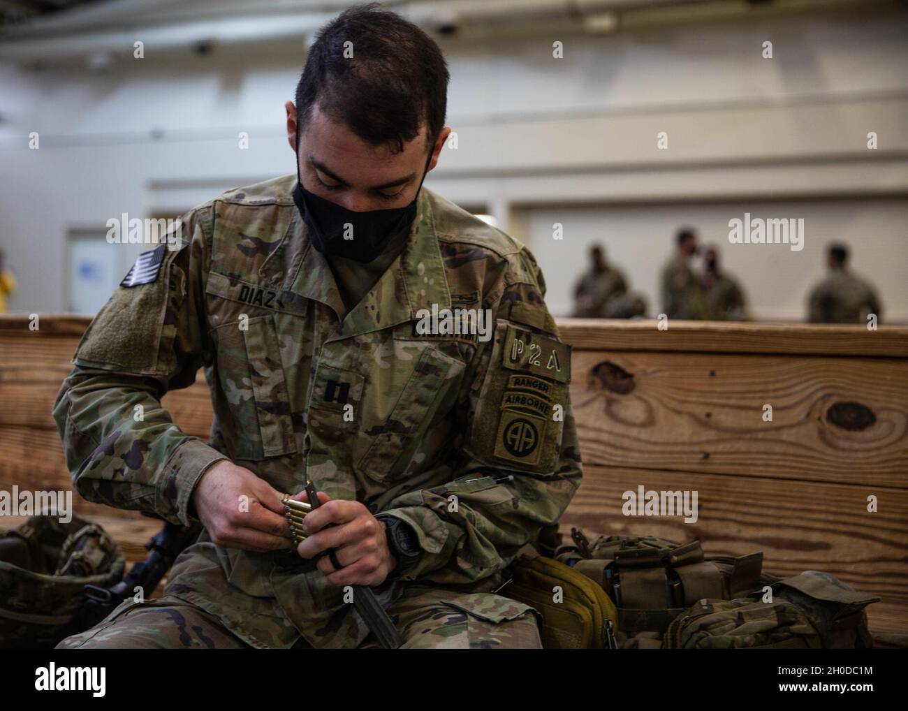 An officer assigned to 3rd Brigade Combat Team, 82nd Airborne Division ...