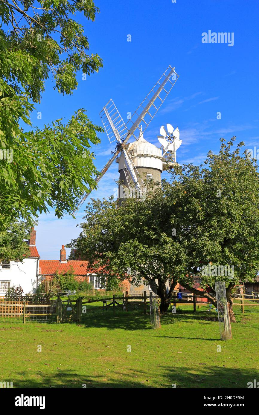Bircham windmill, Great Bircham, Norfolk, England, UK. Stock Photo