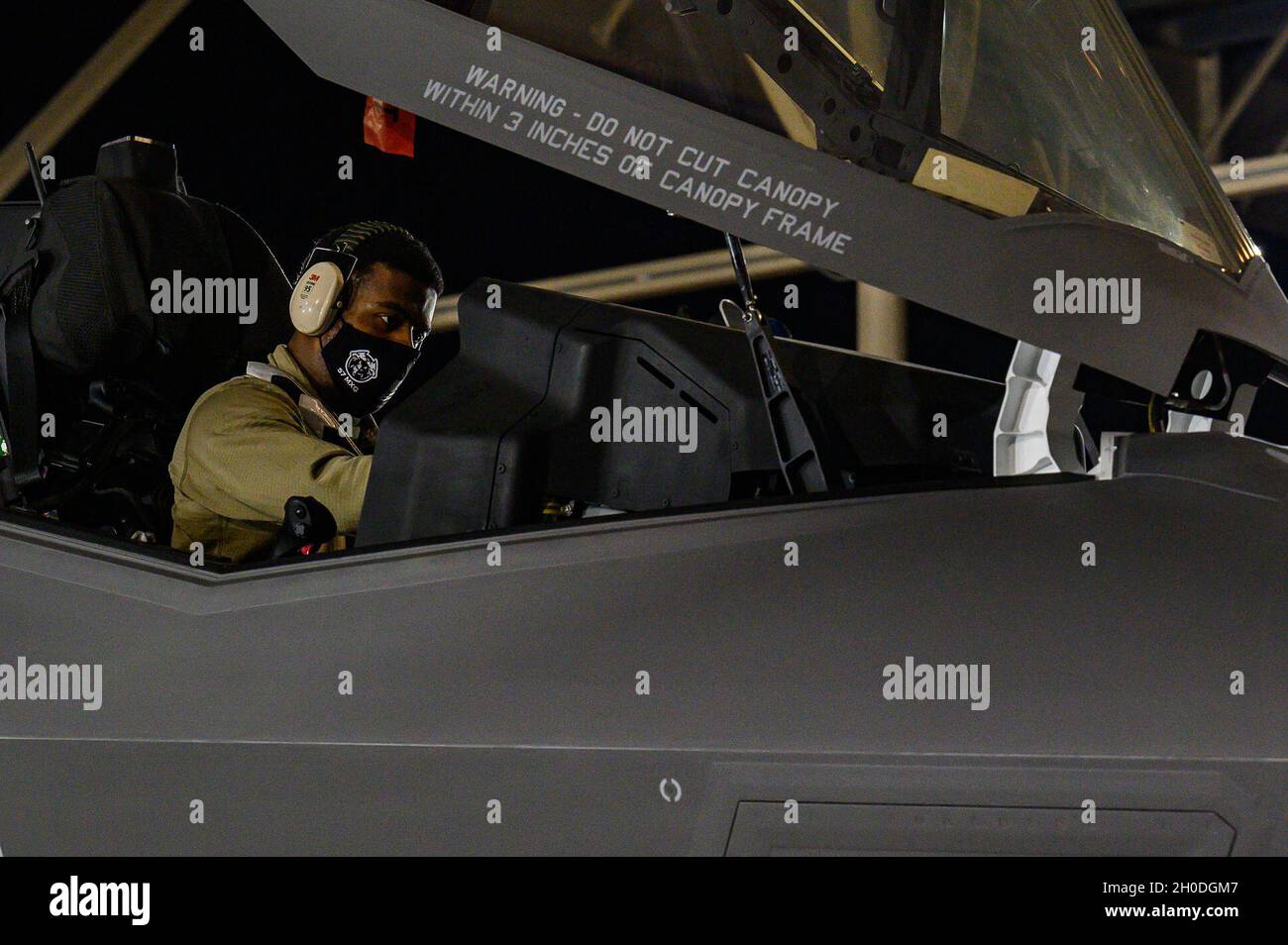 Senior Airman Winford Lewis, 57th Aircraft Maintenance Squadron crew