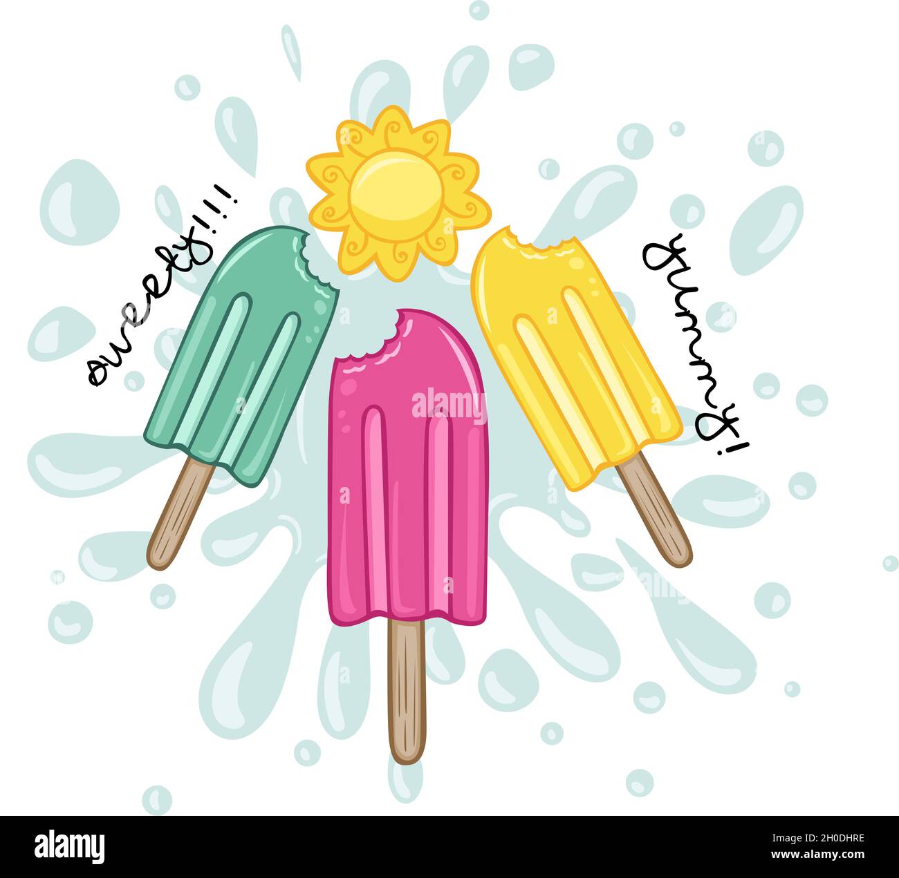 Red white blue popsicle Cut Out Stock Images & Pictures - Alamy