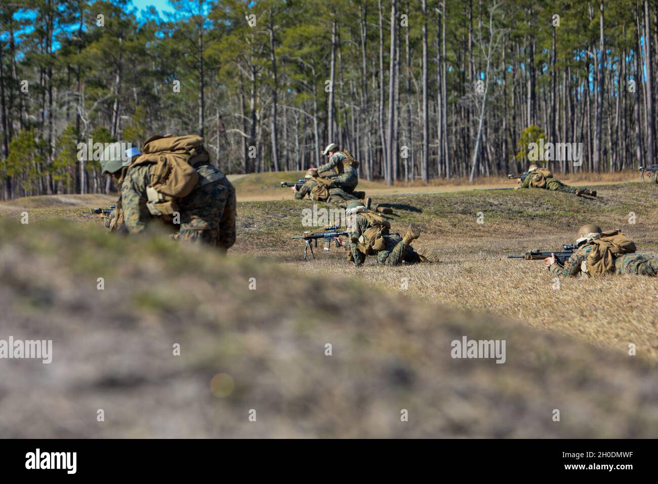 U.S. Marines with Delta Company, Infantry Training Battalion (ITB ...