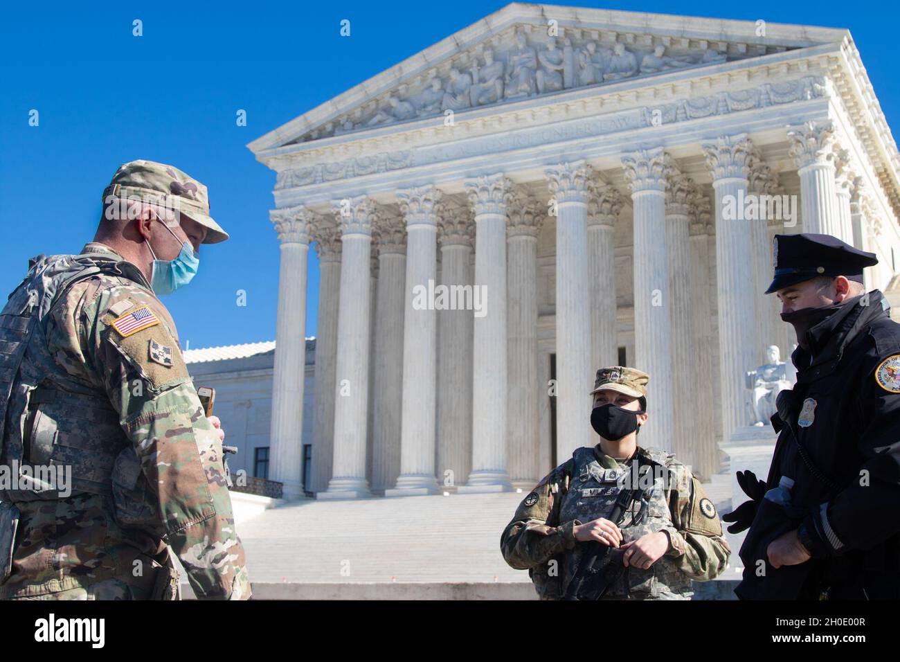 Capt. James Westhoff, operations officer, left, and Sgt. 1st Class 