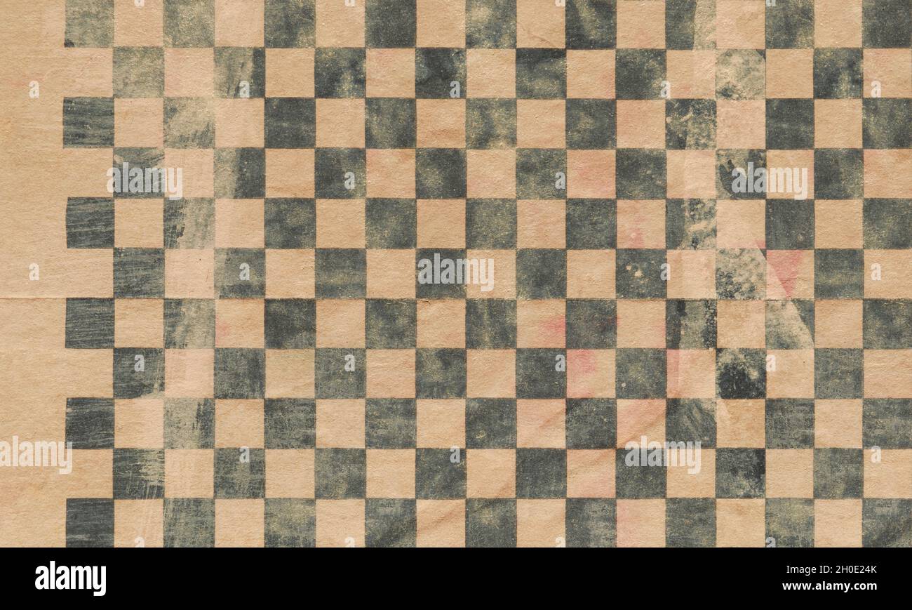 Wrapping paper with checkerboard pattern, texture background Stock Photo