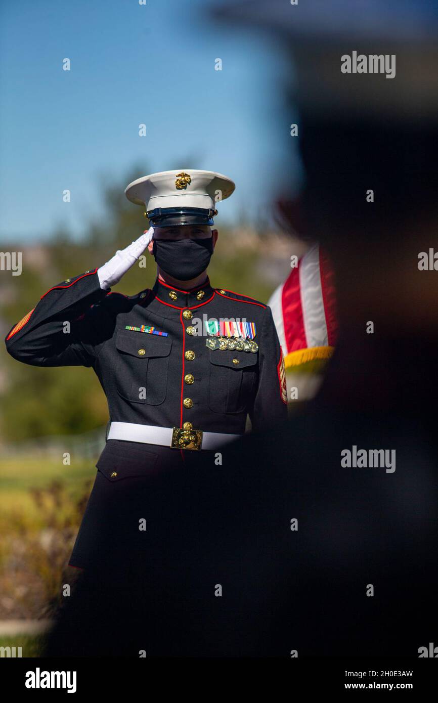 U.S. Marines Gunnery Sgt. Ian Cameron, staff officer in charge of station fuels