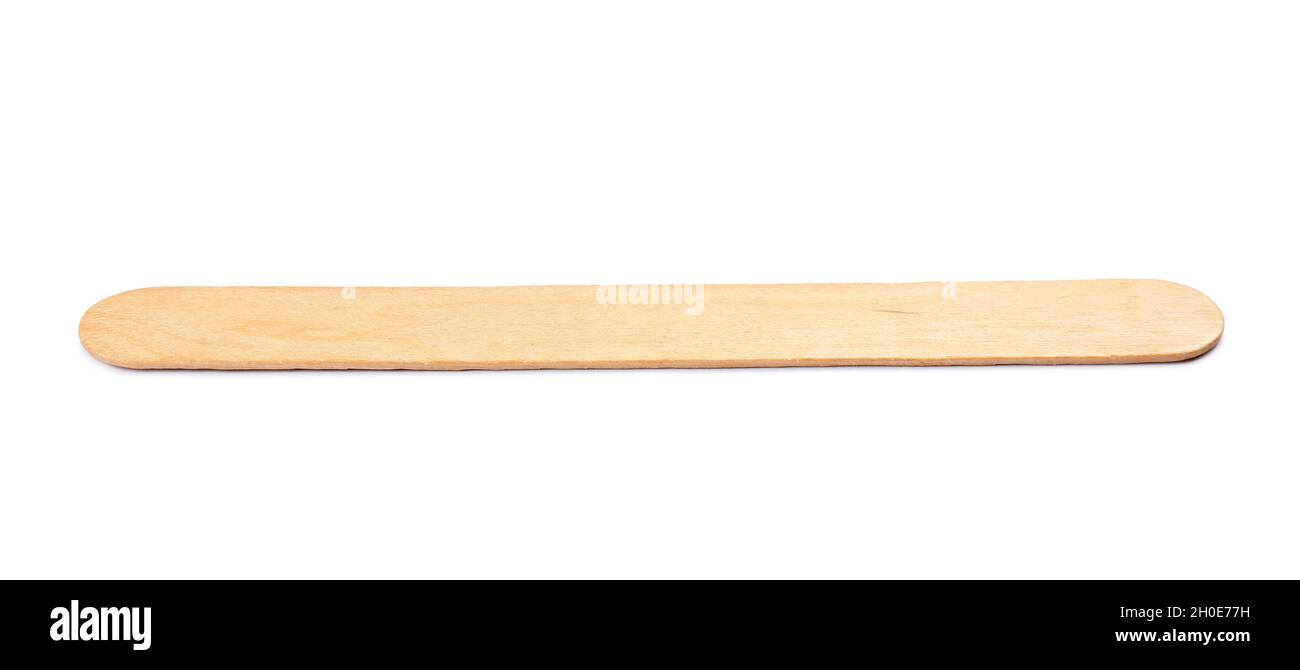 Tongue depressor on white background. Medical tool Stock Photo Alamy