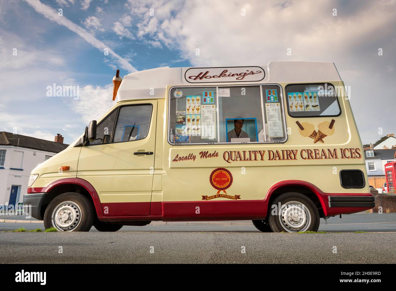 The iconic Hocking's Ice Cream van is a familiar sight in and around