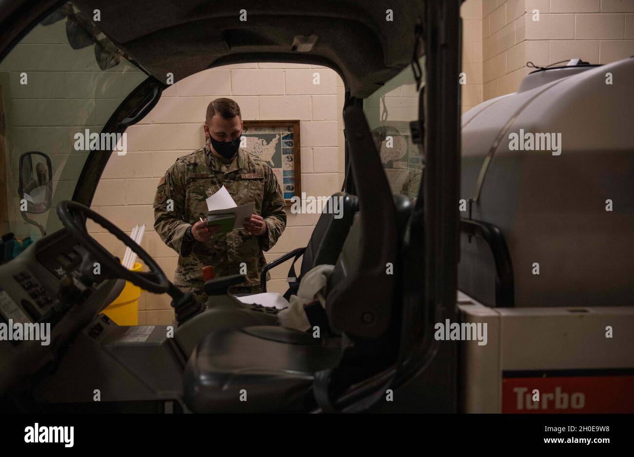 U.S. Air Force Staff Sgt. Collins Ramer, an occupational safety