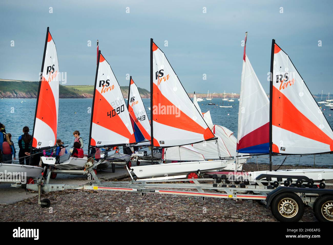 Wales August 2021. Pembrokeshire. Dale. RS Tera monohull dinghies