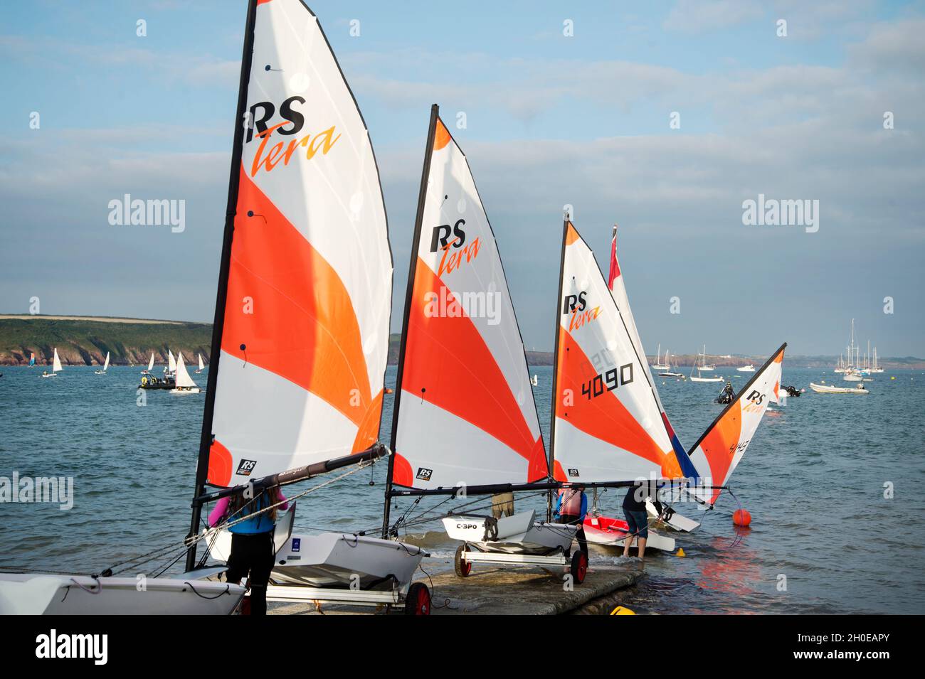 Wales August 2021. Pembrokeshire. Dale. RS Tera monohull dinghies