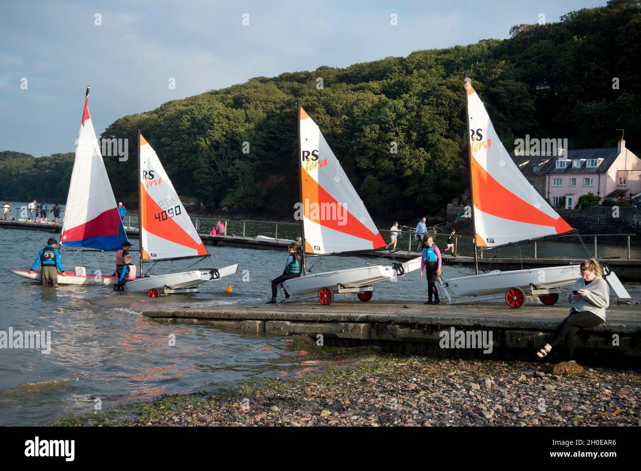 Wales August 2021. Pembrokeshire. Dale. RS Tera monohull dinghies