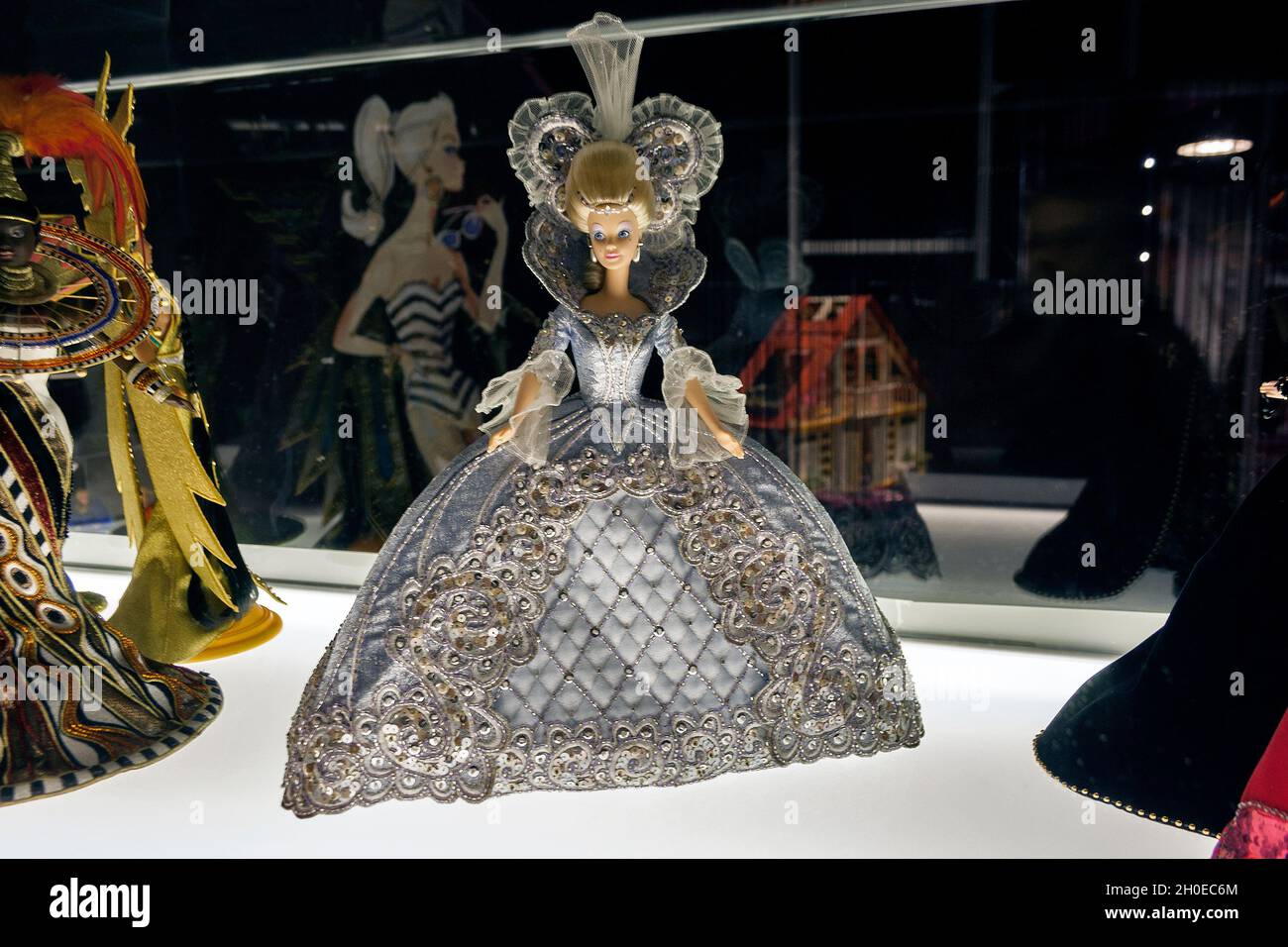 Madame du Barbie, Barbie The Icon exposition at Mudec museum in Milan, Italy Stock Photo
