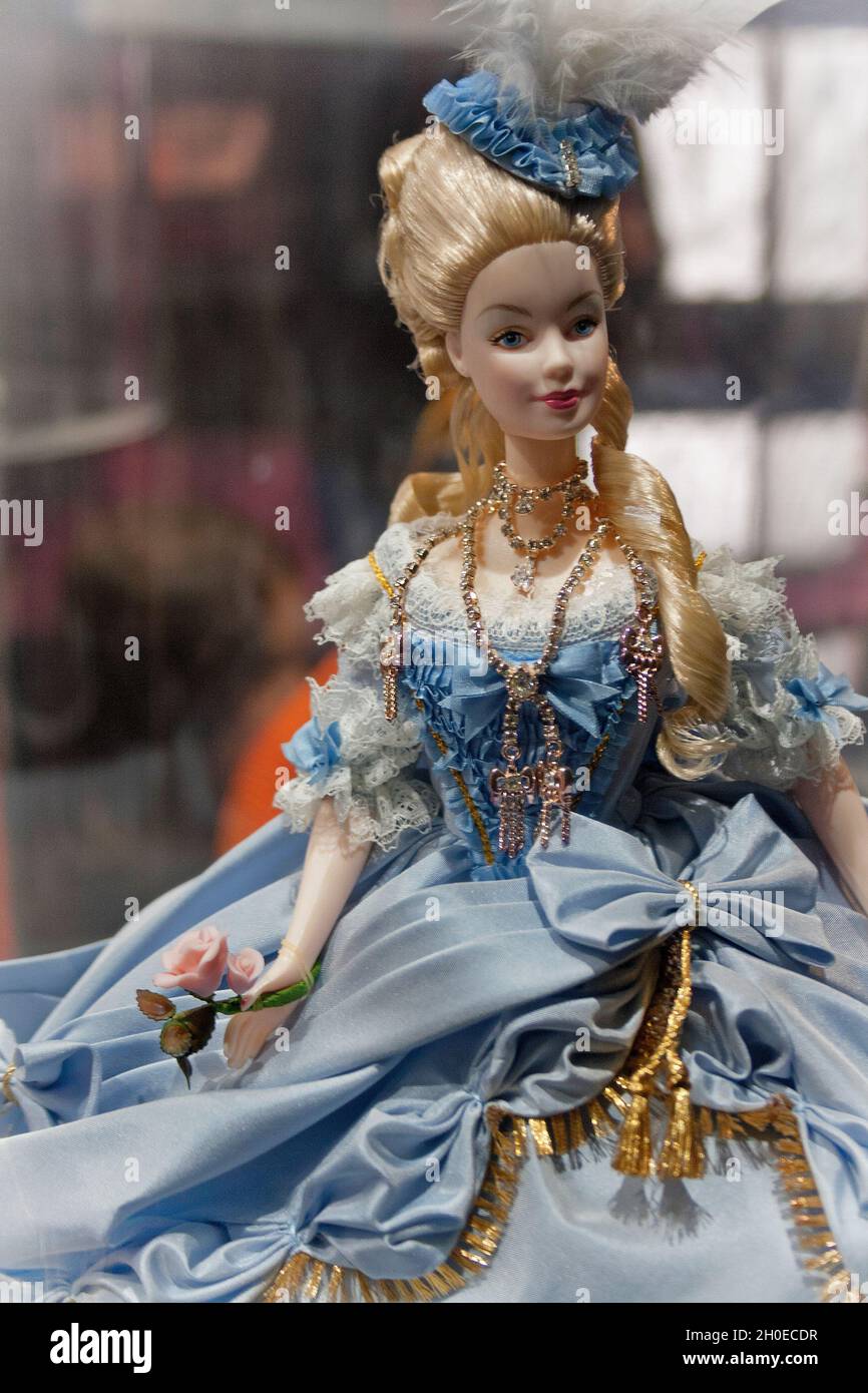 Maire Antoinette Barbie, Barbie The Icon exposition at Mudec museum in Milan, Italy Stock Photo