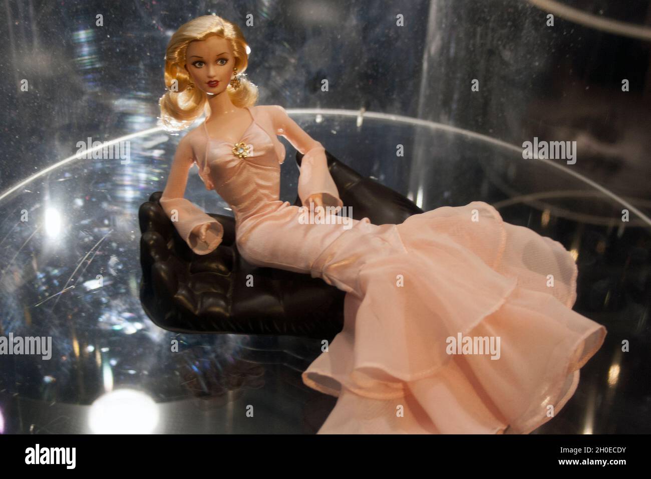 King Kong Barbie, Barbie The Icon exposition at Mudec museum in Milan, Italy Stock Photo