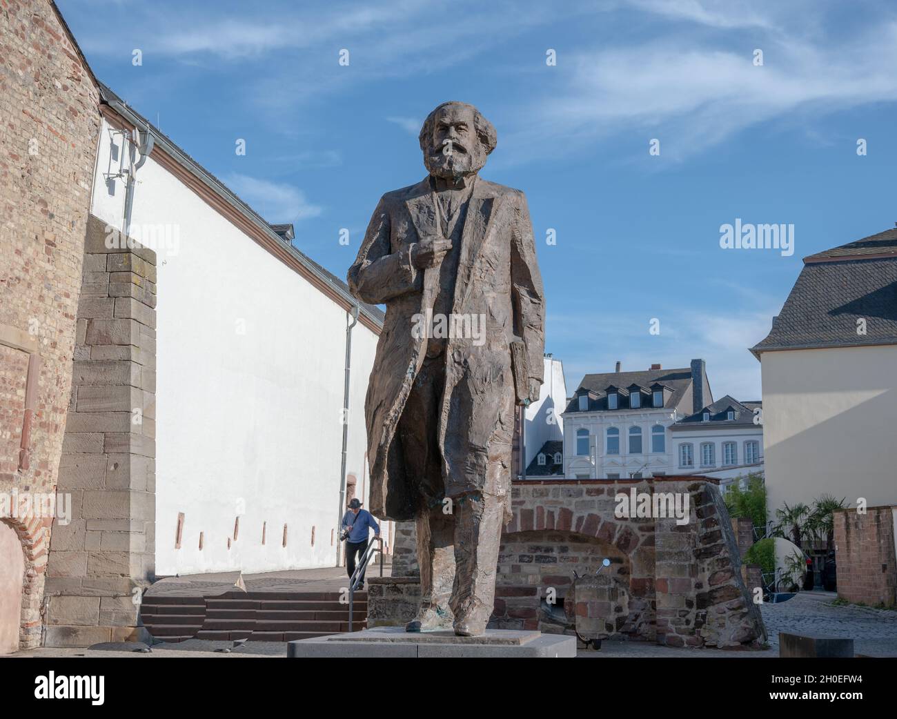 Trier, Statur von Karl Max Stock Photo