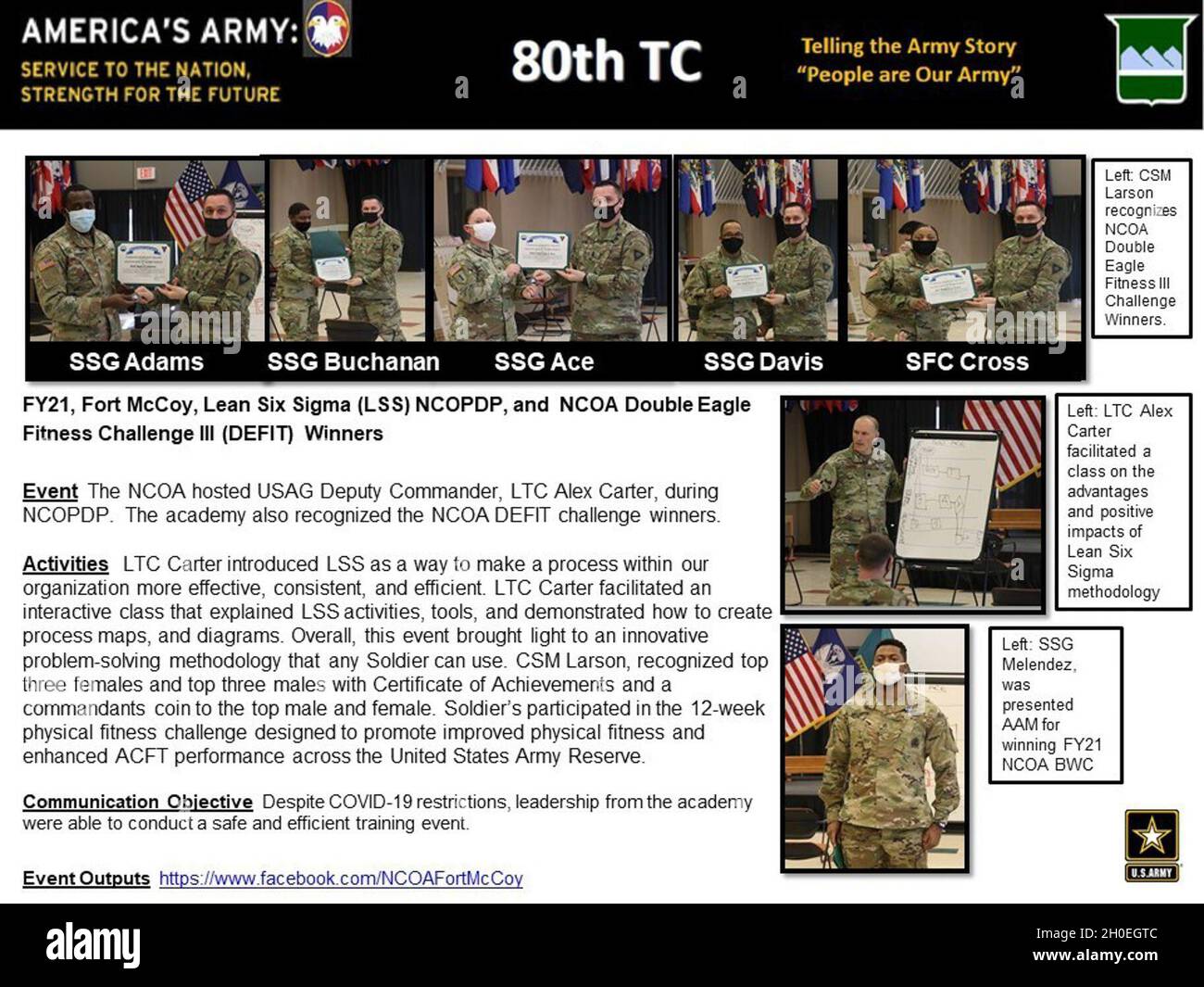 The NCOA hosted USAG Deputy Commander, LTC Alex Carter, during NCOPDP ...