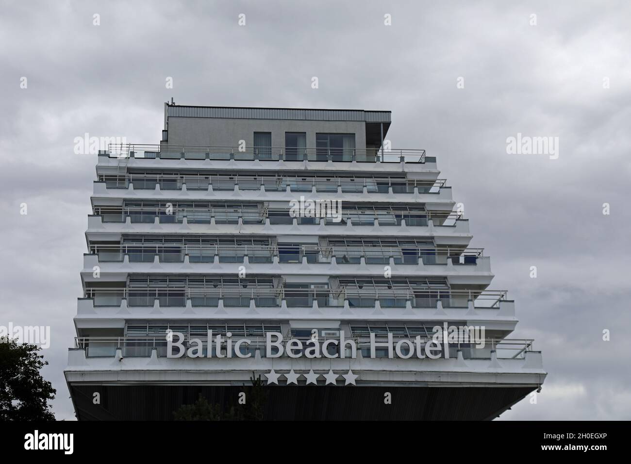Soviet era Baltic Beach Hotel at Jurmala Beach in Latvia Stock Photo ...